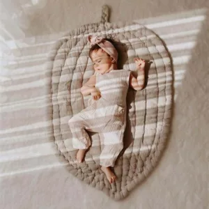 Bladformet Babytæppe Fra Cigit