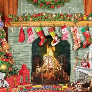 Christmas By The Fireplace