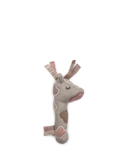 Giraf Rangle I Sand/Rosa Fra Smallstuff