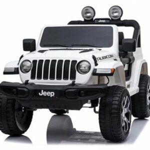 Jeep Wrangler Rubicon Hvid Med 4 X 12V Motor