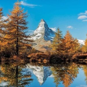 Matterhorn Mountain In Autumn