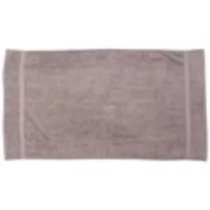 Mochafarvet Håndklæde Med Navn - 70 X 130 Cm