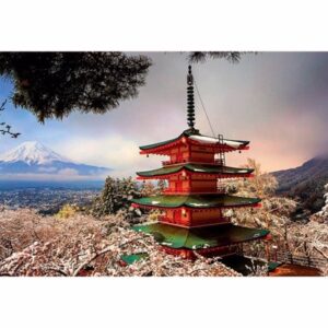 Mount Fuji And Chureito Pagoda