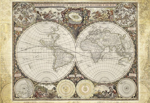 Old World Map -> Særlige Tilbud Til Rådighed