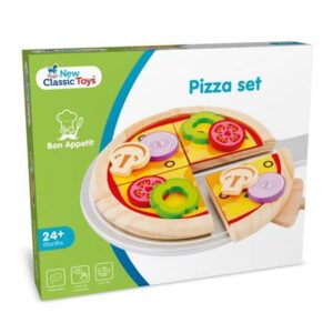 Pizza Legemad I Træ Fra New Clasic Toys