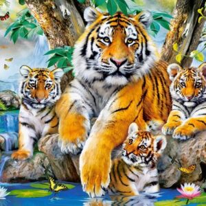 Tigers By The Stream