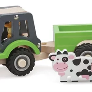 Traktor Med Anhænger Og Dyr Fra New Classic Toys