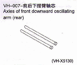 Vh-007 Axes Of Front Downward Oscillating Arm 2Pcs
