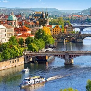 View Of Bridges In Prague