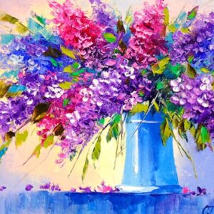 Bouquet Of Lilacs In A Vase