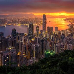 Hong Kong At Sunrise