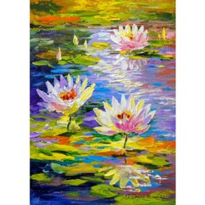 Water Lilies In The Pond