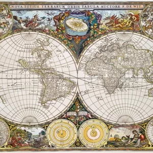 Ancient World Map (Træ)
