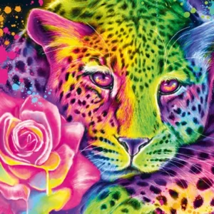 Neon Rainbow Leopard