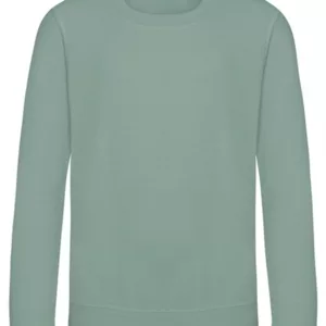Sweatshirt I Dusty Green Med/Uden Navn