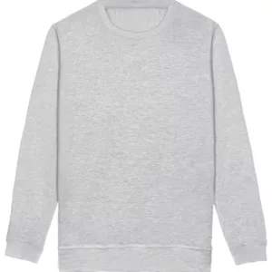 Sweatshirt I Heather Grey Med/Uden Navn