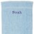 Lyseblåt Håndklæde Med Navn – 2 Størrelser