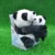 Talende Panda Med Unge